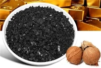 Carbone attivo con recupero dell'oro e alto tasso di assorbimento del guscio di cocco