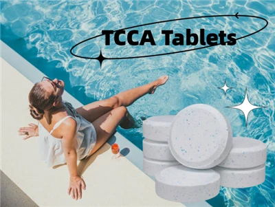 L'acido tricloroisocianurico TCCA della compressa detergente multifunzionale viene utilizzato per la disinfezione del trattamento dell'acqua della piscina