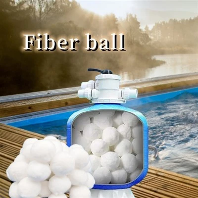 Le sfere filtranti in fibra ecologica riutilizzabili sostituiscono la sabbia del filtro della piscina per la piscina