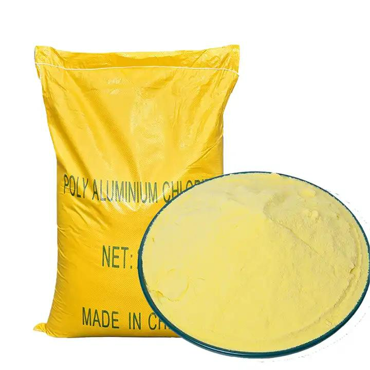 Yellow Powder Poly Aluminium Chloride 30% PAC Chemicals Dosing Water Treatment Flocculation