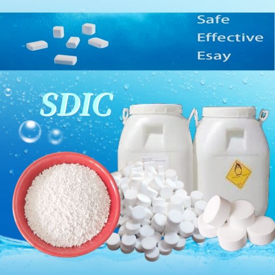 Prodotti chimici per il trattamento delle acque di dicloroisocianurato di sodio in polvere granulare da 25 kg SDIC