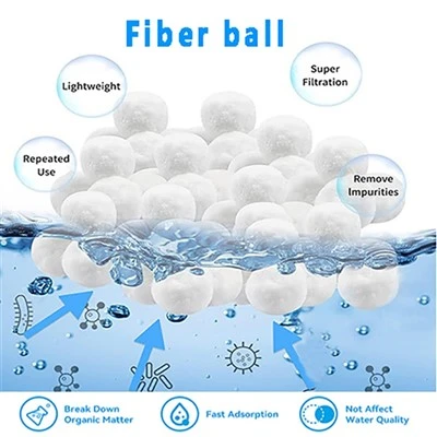 Sfera in fibra di filtraggio per piscina ecologica adatta a tutte le pompe di filtrazione a sabbia