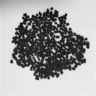 Carbone attivo colonnare a basso contenuto di ceneri con carbone attivo a pellet estruso per flusso d'aria