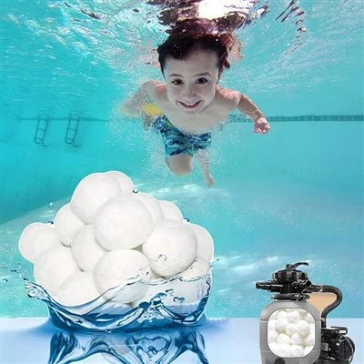 Palline filtranti per piscina La palla in fibra di poliestere sostituisce la sabbia nella fabbrica di filtri a sabbia per piscine