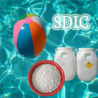 Cloro sfuso per piscina 3 pollici stabilizzato dicloroisocianurato di sodio per il trattamento dell'acqua SDIC granulare